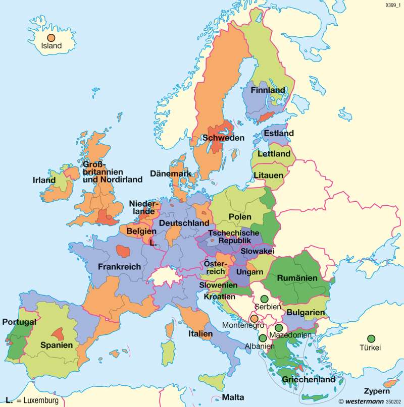 Europäische Union | Beschäftigungsstruktur | Europäische Union | Karte 100/1