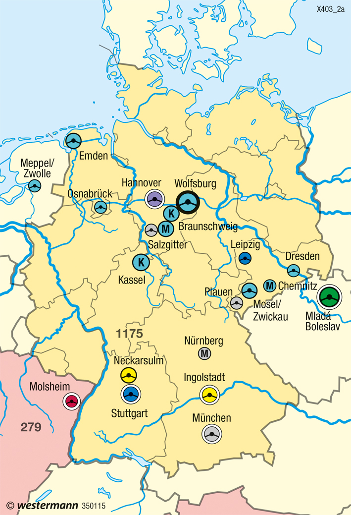  | Global Player Volkswagen | Industrieraum Braunschweig-Wolfsburg | Karte 37/6