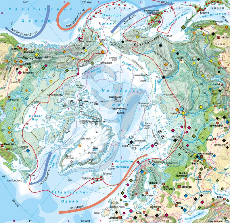 Nordpolargebiet (Arktis) | Naturraum | Polargebiete | Karte 238/1