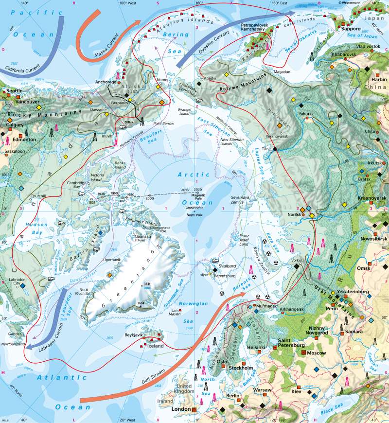 North Polar Region (Arctic) | Land cover | Antarctic and arctic environment | Karte 199/2