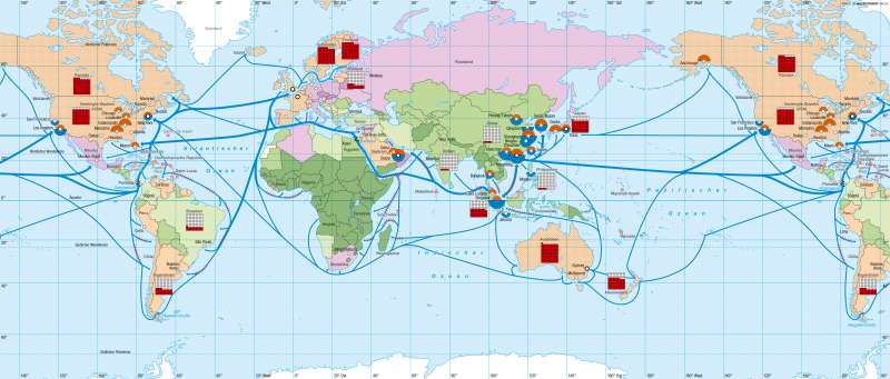 Diercke Weltatlas - Kartenansicht - - Globalisierte Wirtschaft - 978-3-14-100800-5 - 268 - 1 - 1