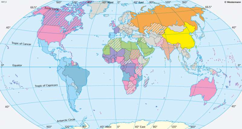 The World | Official languages | Tourism | Karte 42/2