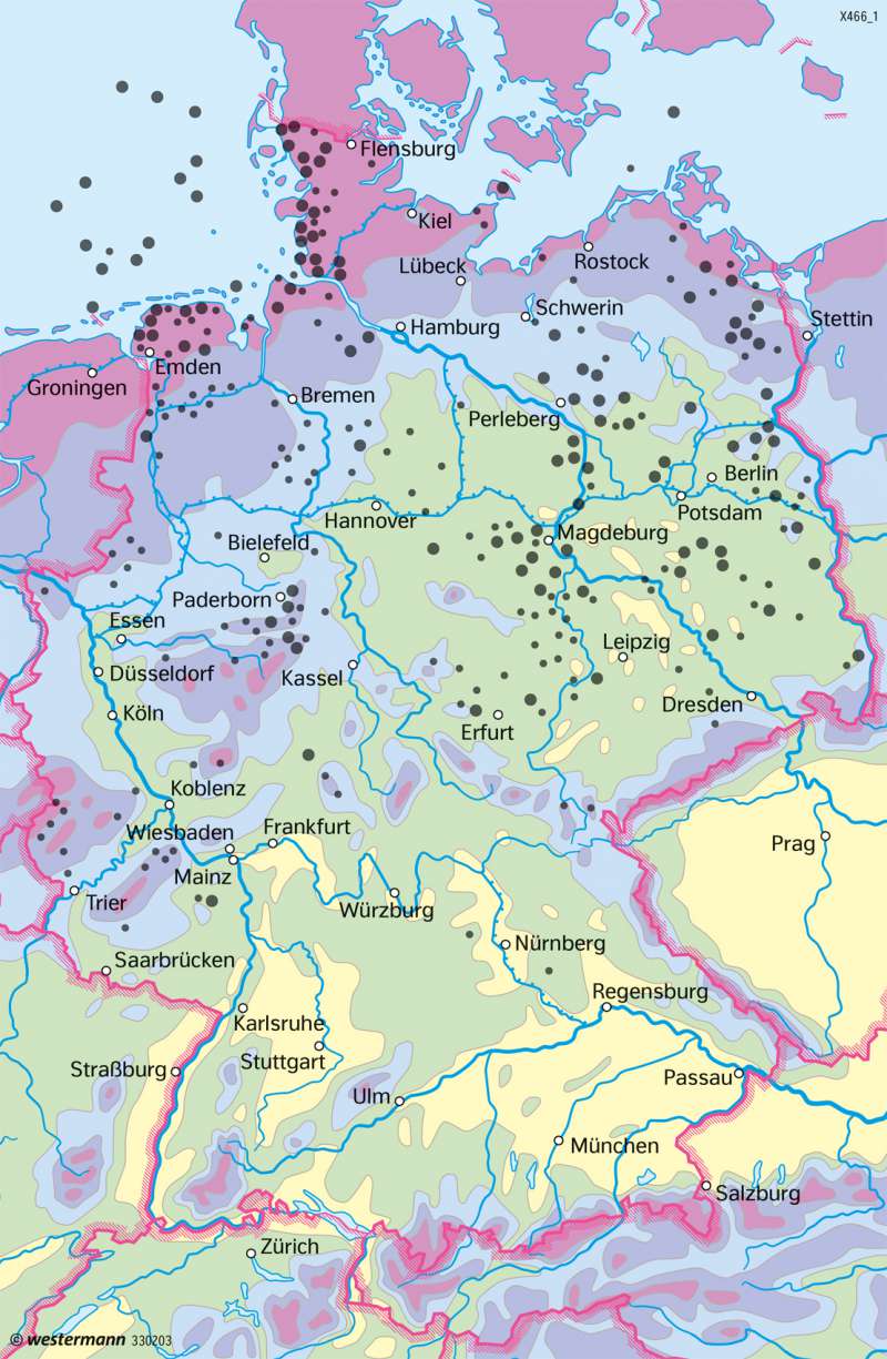 Deutschland | Erneuerbare Energie aus Wind | Deutschland - Energiewende | Karte 85/3