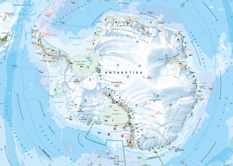 Südpolargebiet | Naturraum | Polargebiete | Karte 202/1