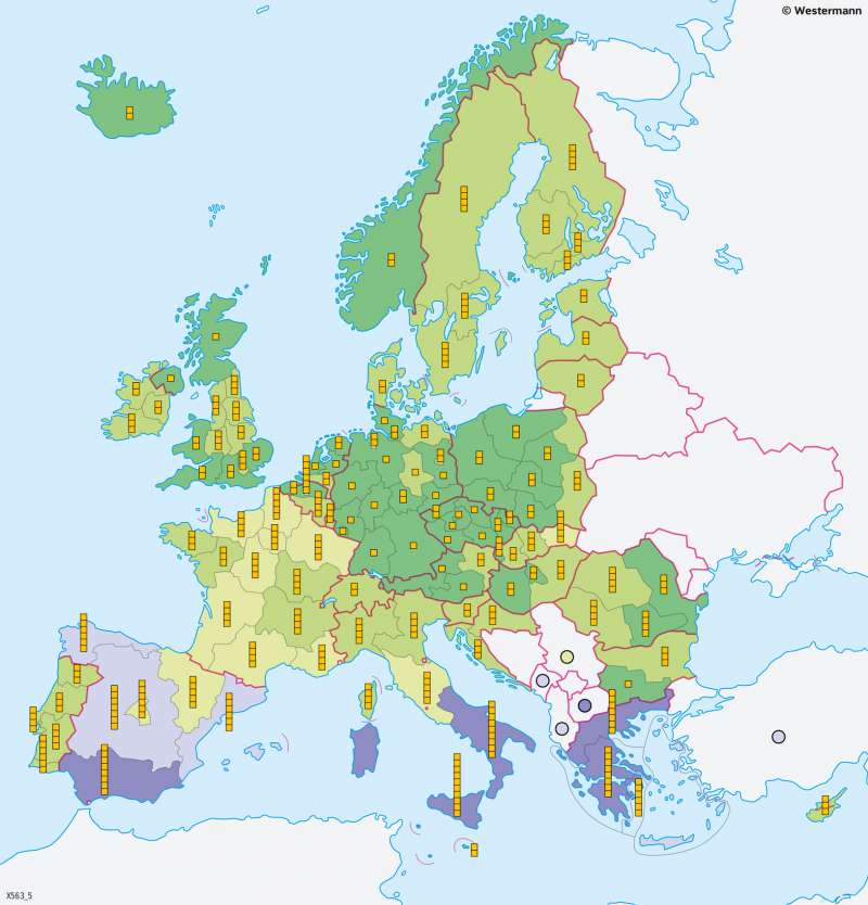 European Economic Area (EEA) | Regional unemployment | European Union | Karte 67/5