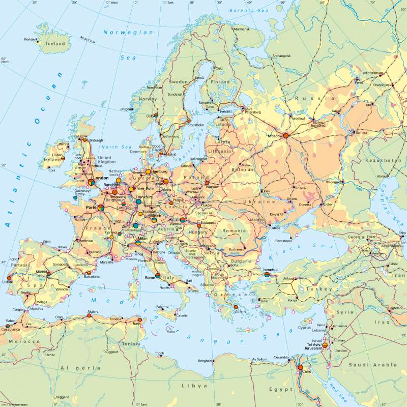 Europe | Economy today | Economy | Karte 64/3