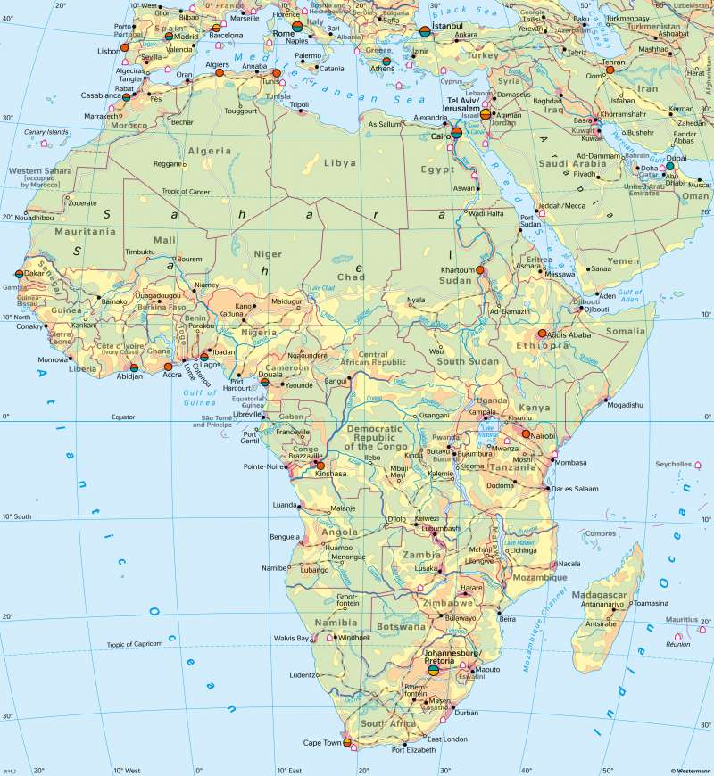 Diercke Weltatlas - Kartenansicht - Africa - Economy (overview) - 978-3 ...