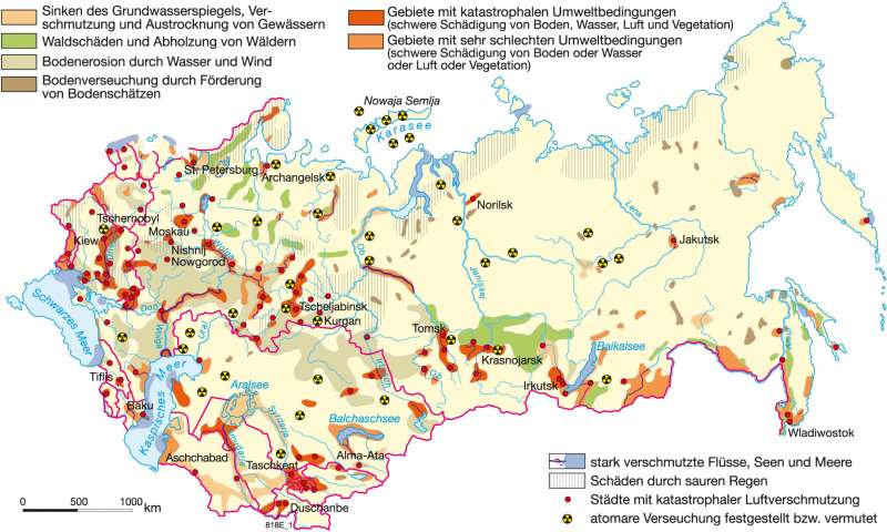 Diercke Weltatlas - Kartenansicht - Tschernobyl - Folgen eines  Reaktorunfalls - 978-3-14-100700-8 - 96 - 3 - 0