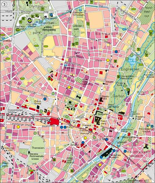 München | innerstädtische Erholung und Freizeit | München | Karte 47/3