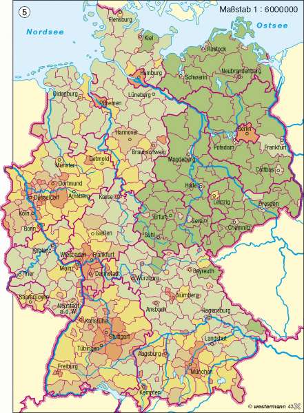 Ausländische Bevölkerung | | Deutschland - Bevölkerungsdynamik | Karte 73/5