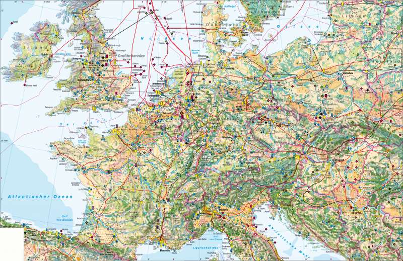 West- und Mitteleuropa | Wirtschaft | West- und Mitteleuropa – Wirtschaft | Karte 70/1