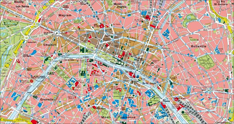 Paris Karte : Stadtplan Paris Frankreich Info De