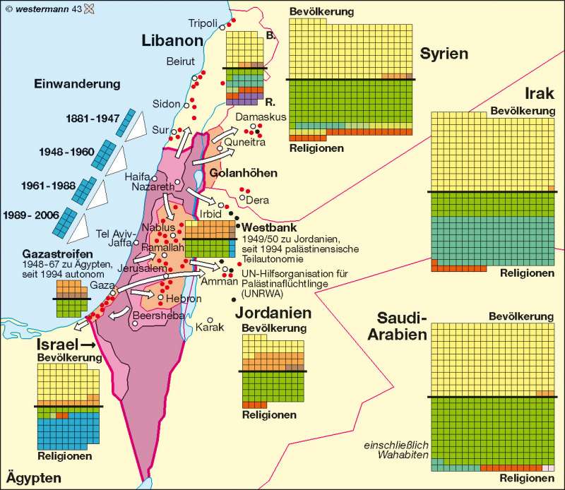 Syrien landkarte israel Golanhöhen