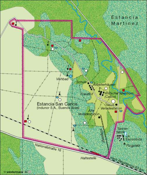 Gran Chaco (Argentinien) | Estancia | Südamerika - Landwirtschaft | Karte 217/2