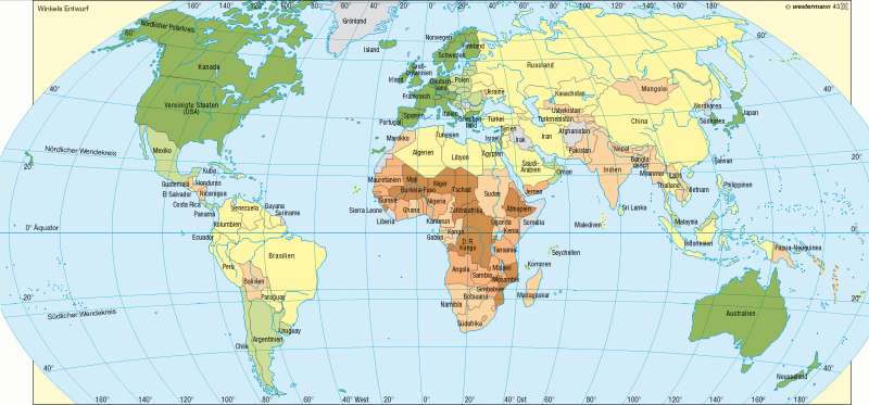 Entwicklungsstand der Staaten — Lebensbedingungen |  | Erde - Entwicklungsstand | Karte 250/1