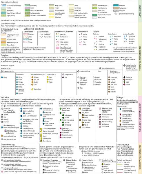 Diercke Weltatlas Kartenansicht Wirtschaftskarte Systematik 100750 13 1 0