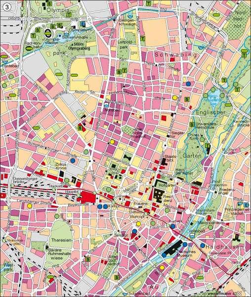 München | innerstädtische Erholung/Freizeit | München | Karte 35/3