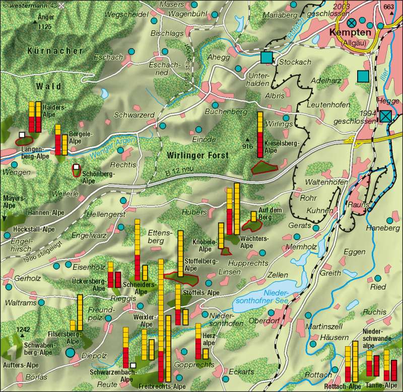 Allgäu | Grünlandwirtschaft | Deutschland – Landwirtschaft | Karte 43/5