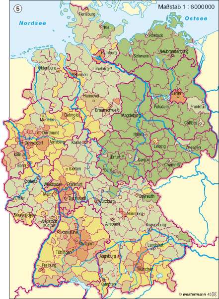 Ausländische Bevölkerung | | Deutschland – Bevölkerung | Karte 57/6