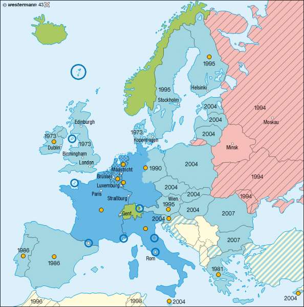 Europäische Zusammenschlüsse | | Europa – Staaten | Karte 60/4