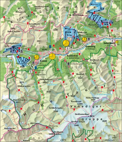 Krimml (Österreich) | Tourismus und Naturschutz | Alpen – Tourismus und Umwelt | Karte 79/3