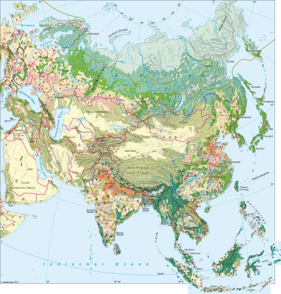 Landwirtschaft | | Asien – Landwirtschaft | Karte 116/5