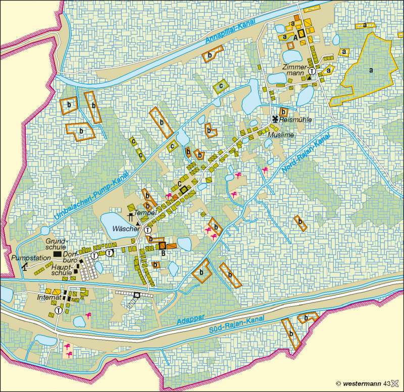 Umbalacheri | Landbesitz/Anbau | Indien | Karte 130/2
