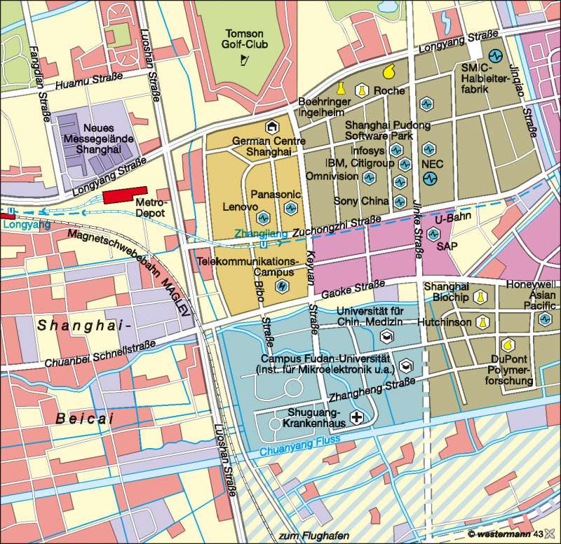 Pudong | Freihandelszone | China | Karte 131/3