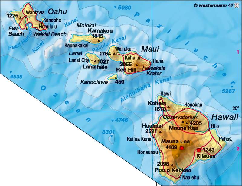 Hawaii Weltkarte Anzeigen | creactie