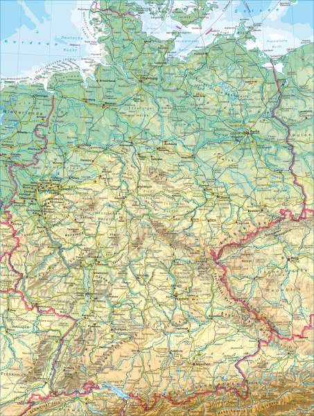 physische karte deutschland flüsse Diercke Weltatlas Kartenansicht Deutschland Physisch 978 3 14 100770 1 46 1 0 physische karte deutschland flüsse