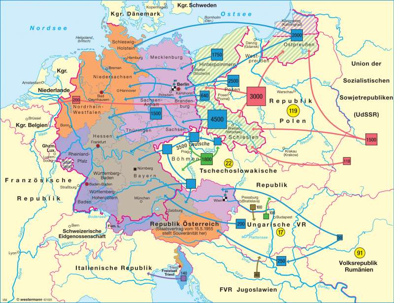 Diercke Weltatlas - Kartenansicht - Besatzungsmächte 1945 — 1949