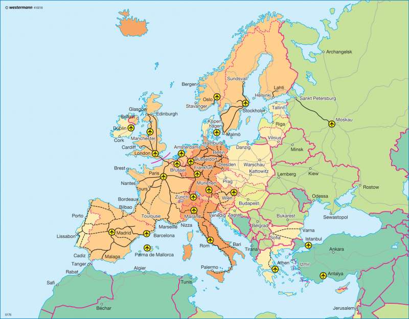 Individuelle Mobilität | | Europa - Bevölkerung und Mobilität | Karte 97/5