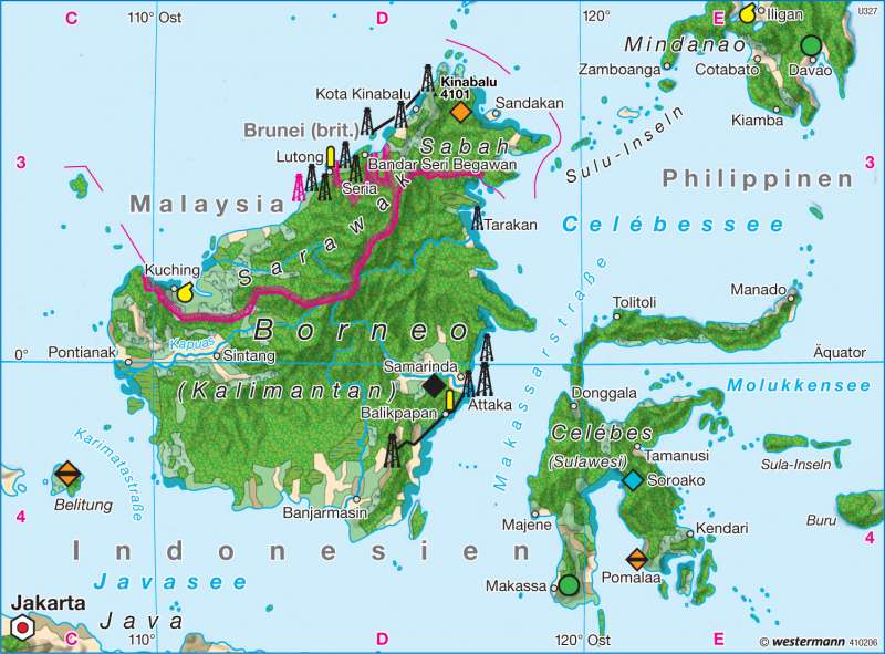 Borneo 1980 | Wirtschaft | Südostasien - Wirtschaft | Karte 149/2