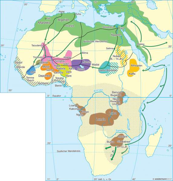 Diercke Weltatlas Kartenansicht Afrika Im 15 17 Jahrhundert 978 3 14 1 170 1 0