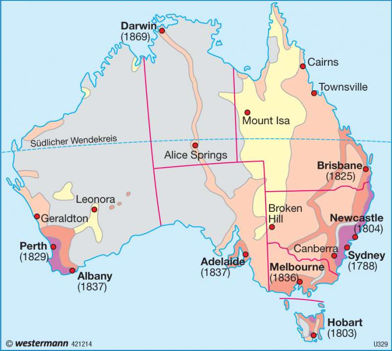 Einwanderung | | Australien und Neuseeland - Wirtschaft | Karte 187/6