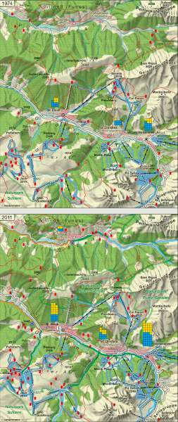 Grödner Tal | Landschaftswandel | Alpenraum – Tourismus und Umwelt | Karte 29/3