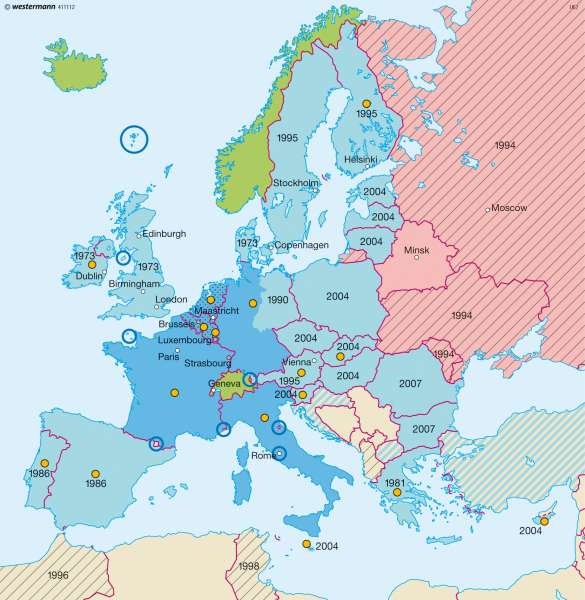 European confederations |  | Europe - Countries | Karte 39/3