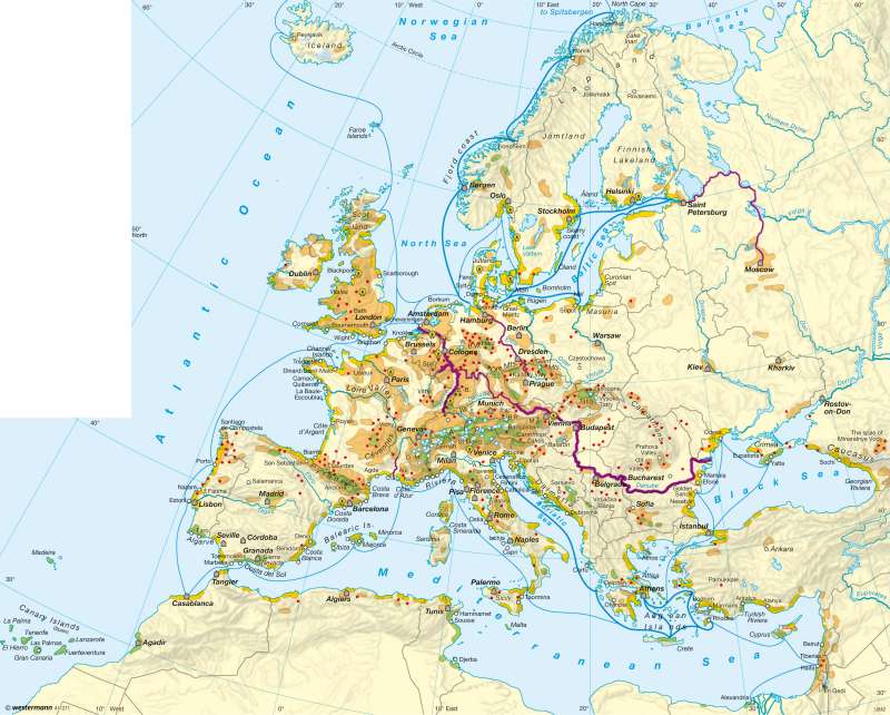 Tourism |  | Europe - Tourism | Karte 56/1