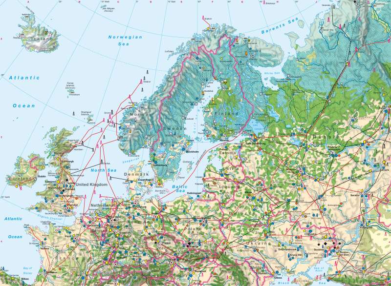Northern Europe — Economy |  | Northern Europe - Economy | Karte 58/1