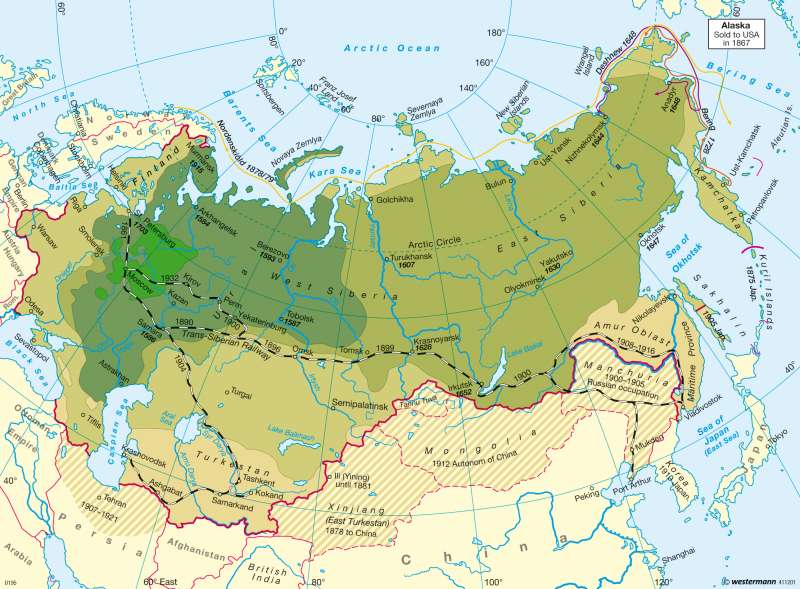 Russia's emergence as a world power 1462 - 1914 |  | Russia | Karte 84/1