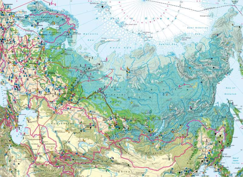 Russia/Central Asia — Economy |  | Russia/Central Asia - Economy | Karte 88/1