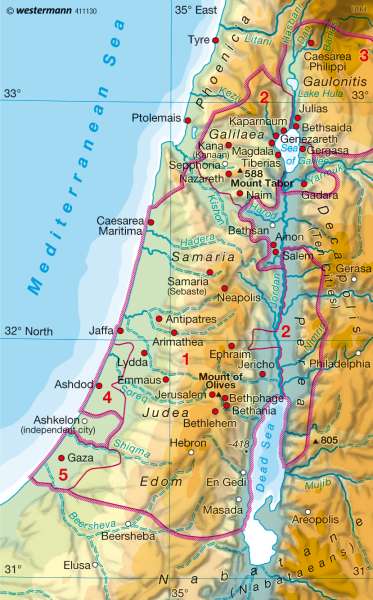 Palestine in the age of Jesus |  | Israel | Karte 100/1
