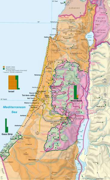 Settlement and boundaries |  | Israel | Karte 100/3