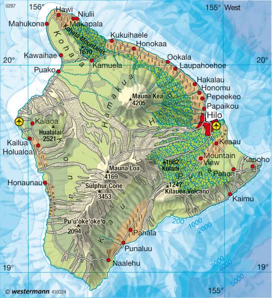 Hawaii |  | Australia/Oceania - Physical | Karte 117/2
