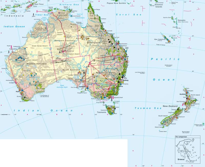 Economy |  | Australia and New Zealand | Karte 120/1