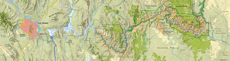 Colorado Plateau/Grand Canyon — Land use of a dry region |  | U.S.A. - National parks | Karte 144/5