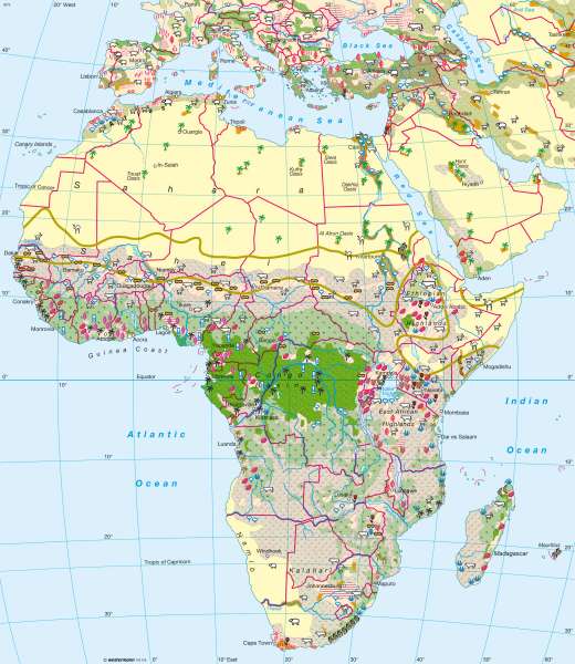 Agriculture |  | Africa - Agriculture | Karte 158/1