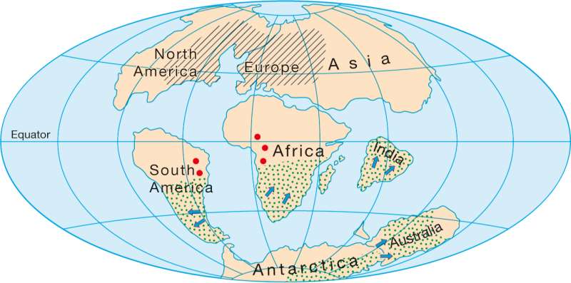 Šílený chladný Zničení map of earth 65 million years ago Kolizní kurz ...