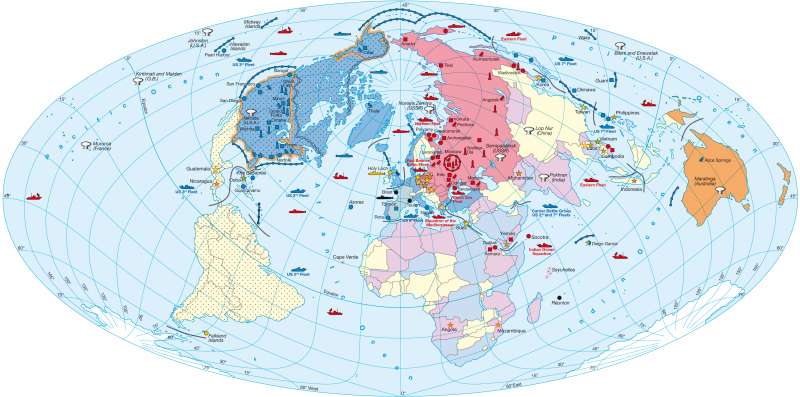 The Cold War Era (1949 — 1989) |  | The world - Alliances since World War Two | Karte 186/2