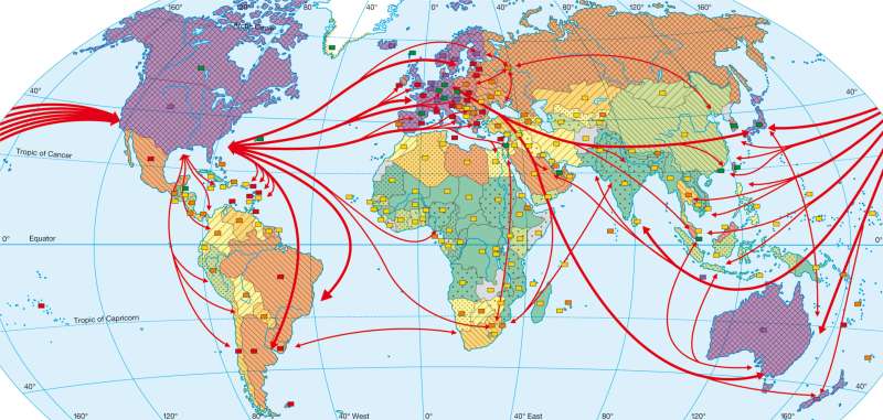 Transportation and communication |  | The world - Globalization | Karte 194/2